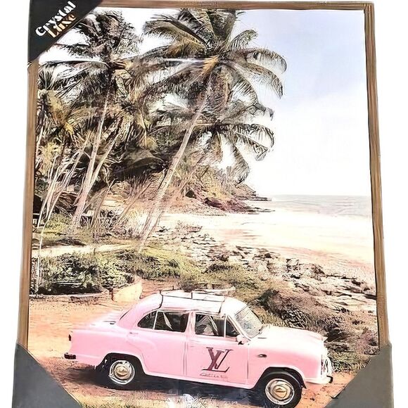 Crystal Luxe Other - Crystal Luxe Louis Vuitton Traveling Framed Wall Decor